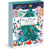 Sonstige Verlage 71125 - Louise Cunningham Merry and Bright 12 Days of Christmas - Advent Puzzle, 12 x 80