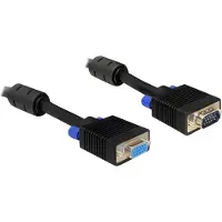DeLOCK 3m VGA Cable, 3 m, VGA (D-Sub), VGA (D-Sub), Schwarz, Männlich/Weiblich