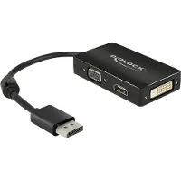 DeLOCK Displayport Auf Vga/hdmi/dvi Adapter
