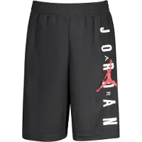 Jordan Stylische Schwarze Kinder-Sportshorts mit Elastischem Bund und Logo