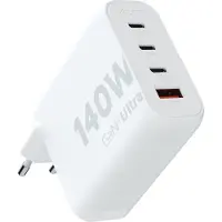 Xtorm Schnellladegerät | Ultra Wall Charger GaN2 - 2x USB-C 140 Watt + USB-C 20 Watt + USB-A 18 Watt
