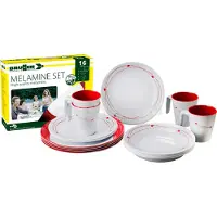 Brunner 0830160N.C8A, Rot, Weiß, Melamin, 4 Person(en), 4 Becken, 4 Stück(e), 300 ml