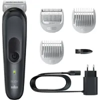 Braun BG3350, Schwarz, Grau, 0,5 mm, 5 mm, Universal, Akku, 80 min