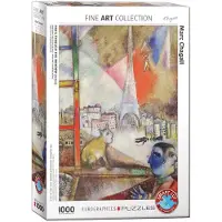 Eurographics Puzzle Marc Chagall - Paris aus dem Fenster - 1000 Teile