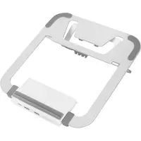 Digitus Variabler Notebook-Ständer mit integrierter USB-C Docking Station, 8-Port, Kabelgebunden, USB 3.2 Gen 1 (3.1 Gen 1) Type-C, 87 W, 10,100,1000 Mbit/s, Aluminium, MicroSD (TransFlash), SD, SDHC