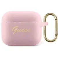 GUESS Gua3Sssi Airpods 3 Abdeckung rosa/rosa Silikon Vintage Script