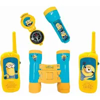 Lexibook Minions Abenteuer-Set mit Walkie-Talkies, Fernglas und Kompass