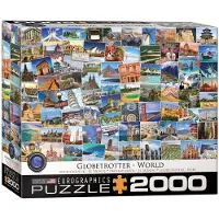 Eurographics Puzzle Weltkarte Globetrotter 2000 Teile Karton