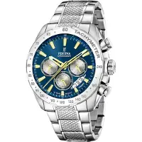 Festina Herren Uhr Elegant Edelstahl Armbanduhr silber UF20668/5