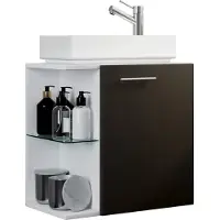VCM 2-tlg Set | Waschplatz für Gäste WC | Gästebad | Waschtisch Toilette | Badezimmer Set – Hausa