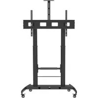 Techly ICA-TR45, Schwarz, 2 Regale, Schwarz, 120 kg, 7 kg, 2,79 m (110")