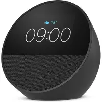 Amazon Echo Spot, Alexa, Sphärisch, Schwarz, 7,19 cm (2.83"), 320 x 240 Pixel, MediaTek