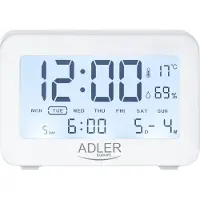 Adler Alarm Clock AD 1196w White Alarm function