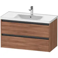 Duravit Waschtischunterschrank Ketho.2 98,4x45,5cm, Nussb Nat, 2 Schub., wandhängend