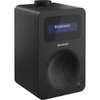 Sharp DR-430(BK), Ein modernes Digitalradio für jeden Raum, mit kabellosem Musikstreaming per Bluetooth und Kopfhöreranschluss