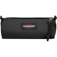 Eastpak Round, Weiches Federmäppchen, Nylon, Schwarz, Einfarbig, Reißverschluss, Uni