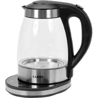 LUND Elektrischer Wasserkocher Led Glas 1.8L Temperaturregelung