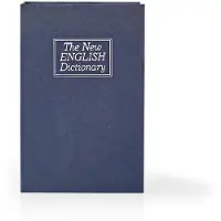 Nedis Tresor - Buch-Safe - Tastensperre - Innen - Mittel - Innenvolumen: 1.6 l - 2 Schlüssel inklusive - Blau / Silber