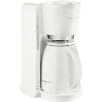 Rowenta Adagio Filterkaffeemaschine, Thermoskanne Aus Kunststoff, Fassungsvermögen 1,25 L, 8-12 Tassen, Automatische Abschaltung, Herausnehmbarer Filtereinsatz, Schwarz CT380810