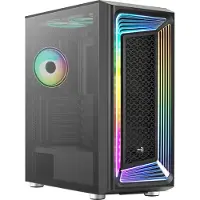 Aerocool Interstellar, Midi Tower, PC, Schwarz, ATX, micro ATX, Mini-ITX, ABS, 16,3 cm