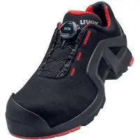 Uvex 1 support Halbschuhe S3 schwarz, rot Weite 10 Gr. 51