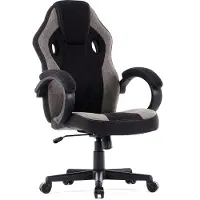 Sense7 Prism Gaming Stuhl Stoff Schwarz-Grau - Ergonomischer Bürostuhl PC Schreibtischstuhl Zockerst FlowTech , HR-Schaum, HDF-Gewebe