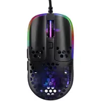 Xtrfy MZ1 Gaming Maus - schwarz - Maus - Optisc, Beidhändig, Optisch, USB Typ-A, 16000 DPI, Schwarz
