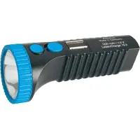 Acculux Akkuleuchte Power Lux LED blau / schwarz Leucht-Weite 1000m - 422083