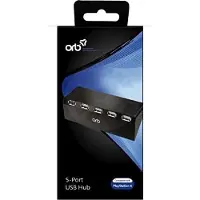 ORB USB Hub für PlayStation 4 Konsole mit 5 Anschlüssen: 1x USB 3.0, 4x USB 2.0