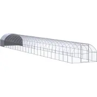 Syfax Outdoor-Hühnerstall 3x24x2 m Verzinkter Stahl