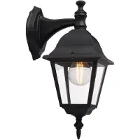 Brilliant Außenwandleuchte Newport Schwarz IP23 max. 60W E27 ohne Leuchtmittel