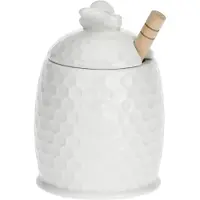 La Porcellana Bianca Honigbehälter mit 8 cm Löffel P004001301