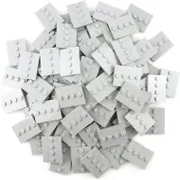 LEGO 3x4 Fliesen Standplatte mit 4 Noppen Hellgrau - 88646 NEU! Menge 25x