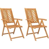 vidaXL "WINTER SALE"Gartenstühle - Gartenmöbel - Balkonstuhl Verstellbar 2er-set - multifunktional& Moderne - Massivholz Akazie - Stühle für Garten, Balkon NEU2620739
