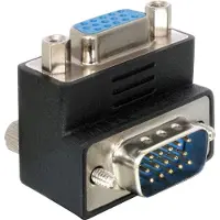 DeLOCK Adapter VGA Stecker auf VGA Buchse 90ø