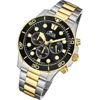 Lotus Herren Uhr Khrono Fashion Edelstahl Armbanduhr silber gold UL18757/2