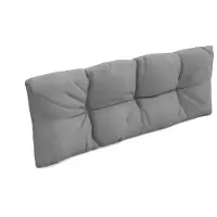 Pokar Palettenkissen mit schöner Steppung Auflage Palettensofa, Größe:Rückenkissen 120 x 40, Farbe:Grau - Wasserdicht