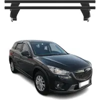 Menabo Dachträger Grundtäger für Mazda CX-5 2012-2015 ABE Aluminium Schwarz 2tlg