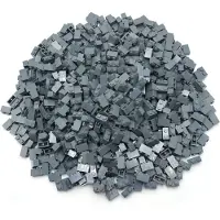 LEGO 500 Stück Steine 1x2, Dunkelgrau