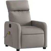 Sonstiges Massagesessel Taupe Stoff 66 x 89,5 x 95,5 cm (B x T x H) mit 6-Punkt-Vibrationsmassage und manueller Liegefunktion bis 135 Grad