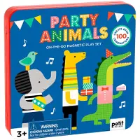 Sonstige Verlage Petit Collage Party Animals Magnetisches Spielset Für Unterwegs Mehrfarbig Mehrfarbig One Size