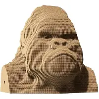 Cartonic 3D-Puzzle Gorilla, Affe, Papp-3D-Bausatz, Pappe, 116 Teile, CARTMGRL