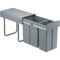Wesco 757621-85 Abfallsorter 30 (20+10) Liter DOUBLE 3 ab 30 cm Schrankbreite