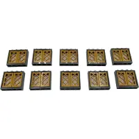 LEGO 1x4x3 Fenster Golden Grauer Rahmen für Haus, Gebäude NEU! Menge 50x