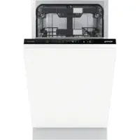 Gorenje GV583C10 vollintegrierter Geschirrspüler 45 cm, Voll integriert, Single (45 cm breit), Weiß, Berührung, 3 Korb/Körbe, Korb