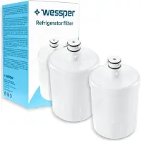 Wessper 2x Wasserfilter für Kühlschrank LG, Kenmore ersatz für LT500P, WSL-1, WF-290, ADQ72910902, ADQ72910901, 5231JA2002B, GEN11042FR-08,