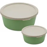 Koziol Connect Box Frischhaltedosen-Set 2-teilig - 400 und 890 ml