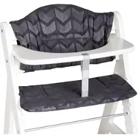 Hoppediz Kinderstuhlpolster Hochstuhl Sitzkissen Set für Hauck Alpha Amsterdam black