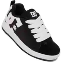 Dc-shoes Sneaker "Court Graffik", Jungen, Gr. 11,5(28,5), schwarz-weiß (schwarz, weiß), Obermaterial: Leder / Futter: Textil / Außensohle: Gummi., Schuhe Sneaker