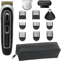 Rowenta TRIM & STYLE TN9140, Schwarz, Silber, 0,5 mm, 4,2 cm, Bart, Ohr, Nase, Edelstahl, Akku